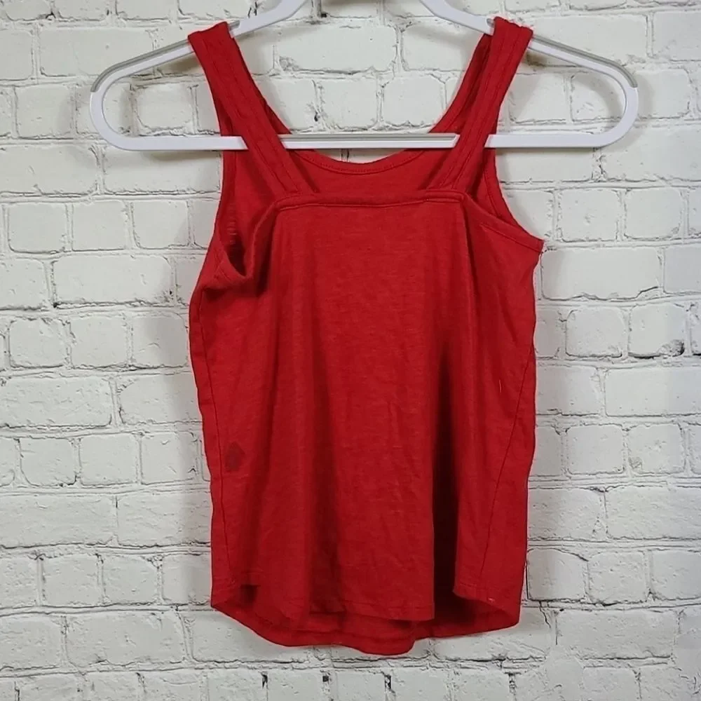 Justice red glitter tank